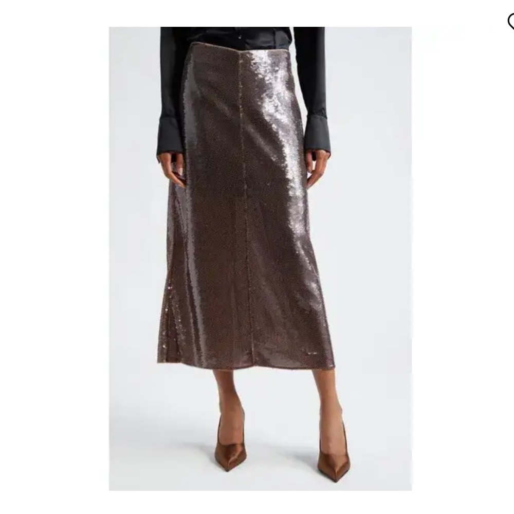 $495 A.L.C. Shimmering Smoke Pencil Skirt